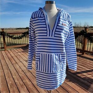 Vineyard vines coverup hoodie dress and palm print shorts